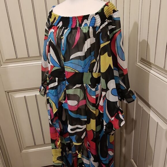 Live 4 Truth Bathing Swimsuit Cover Size 2X Colorful Kaftan - Picture 3 of 11